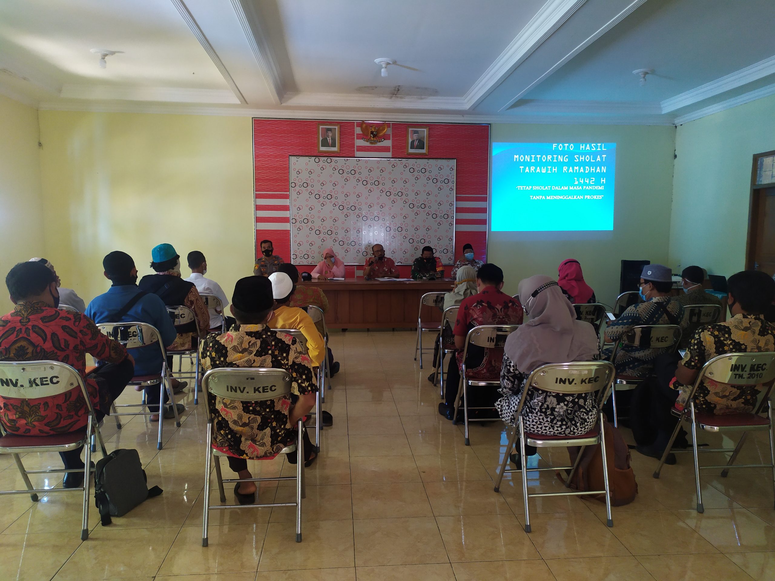 Rapat Koordinasi Penanganan Covid-19 Selama Bulan Ramadhan 1442 H Kecamatan Ngadirojo